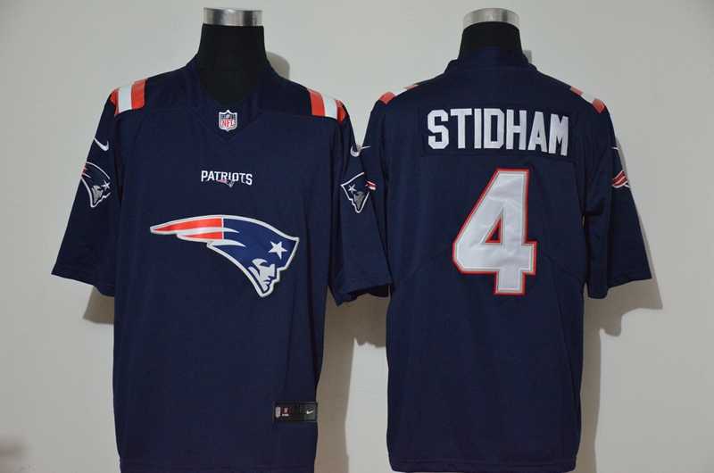 Nike Patriots 4 Jarrett Stidham Navy Team Big Logo Vapor Untouchable Limited Jersey,We sell and wholesale Nike Patriots 4 Jarrett Stidham Navy Team Big Logo Vapor Untouchable Limited Jersey on line form chian!